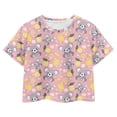 thumbnail image 1 of Uourmeti Koalas Short Sleeve Crop Top for Girls Casual Cute Short Athletic T-Shirts Lightweight Soft Crewneck Pullover 5-14Y, 1 of 5