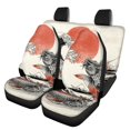 thumbnail image 1 of Uourmeti Koi Fish Wave Print Car Seat Covers Breathable Car Seat Covers Full Set, Easy to Install Compatible with most Cars Most Sedans, 1 of 10