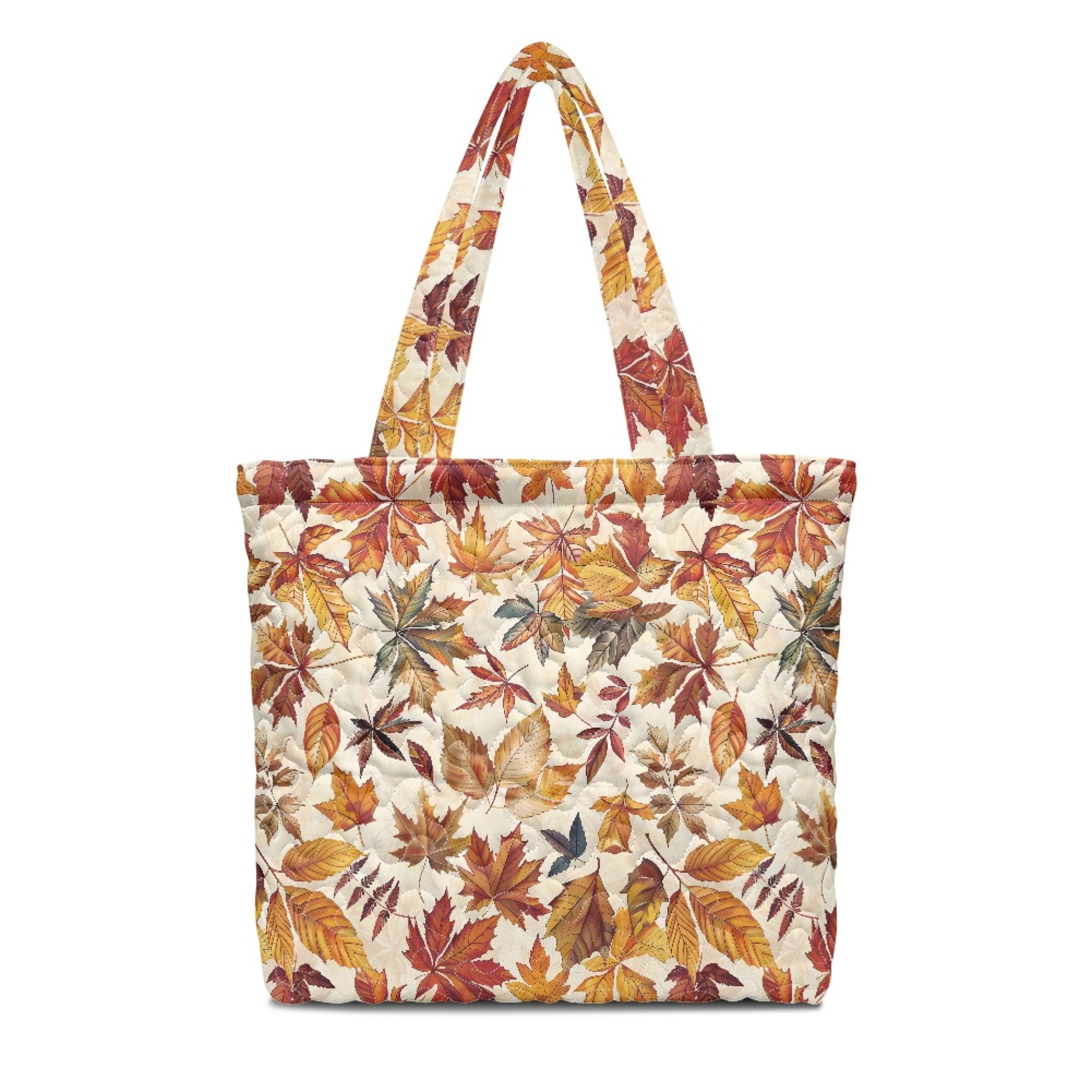 Uourmeti Leaves Design Large Capacity Quilted Bag for Daily Use ...