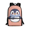 thumbnail image 1 of Uourmeti Lightweight 17 Inchs Backpack for Daily Use Travel, Multiple Pockets Personalized Not Easy To Fade Student Bookbag, Penguin Pattern, 1 of 6