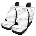 thumbnail image 1 of Uourmeti Marble Car Seat Covers Full Set Decor Front and Back Seat Protector Trendy Accessories Polyester Car Front & Rear Seat Covers Fit for most Cars Truck, 1 of 10