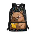 thumbnail image 1 of Uourmeti Math Science Doodle Pattern Backpack for Kids, 17 Inch Large Capacity Comfortable To Touch School Travel Bag for Hiking Daily Use, 1 of 6