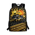 thumbnail image 1 of Uourmeti Monster Truck Spacious Interior School Bag for Shopping Outdoor, Practical Smooth Zippers School Backpack Personalized Student Bookbag, 1 of 6