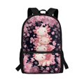 thumbnail image 1 of Uourmeti Multiple Pockets Backpack for Travel Daily Use, 17 Inch Adjustable Comfort Straps School Bag, Salamander Floral Pattern, 1 of 6