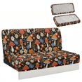 thumbnail image 1 of Uourmeti Mushroom Floral RV Dinette Cushion Covers Washable, 2 Piece Fit for Camper Travel Trailer, RV Jackknife Sofa Cover Fit for Jackknife Sleeper Sofas, 1 of 7