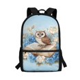 thumbnail image 1 of Uourmeti Owl With Book Backpack, Student Bookbag 17 Inch Side Mesh Pockets School Backpack for Work Travel, 1 of 6