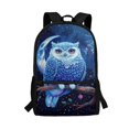 thumbnail image 1 of Uourmeti Owl and Moon Pattern Design Durable Backpack, 17 Inch Smooth Zippers School Backpack Big Storage Space Student Bookbag for Students, 1 of 6