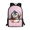 thumbnail image 1 of Uourmeti Penguin Guitar Wear Resistant Backpack for Work Travel, Soft Large Capacity School Backpack Durable Student Bookbag, 1 of 6