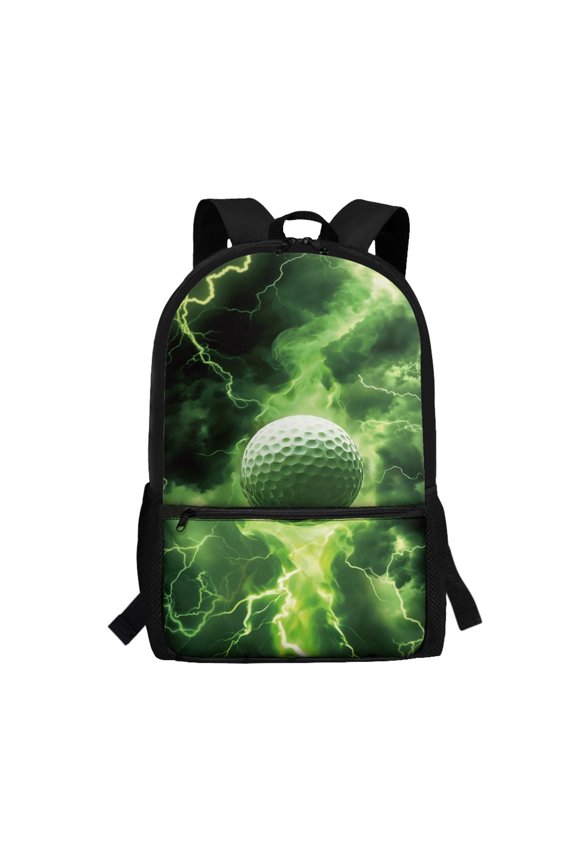 Personalized Backpack for Work School, 17 Inch Durable School Backpack, Golf Ball Pattern