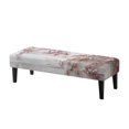 thumbnail image 1 of Uourmeti Pink Cherry Blossom Art Soft Dining Room Bench Slipcover, Polyester Spandex Fabric Washable Stretch Bench Protector for Bedroom Hotel Dining Room, 1 of 9