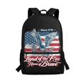 thumbnail image 1 of Uourmeti Polyester Backpack School Bookbag with 4th Of July Eagle Design - Spacious for Student Travel and Daily Use, 1 of 6