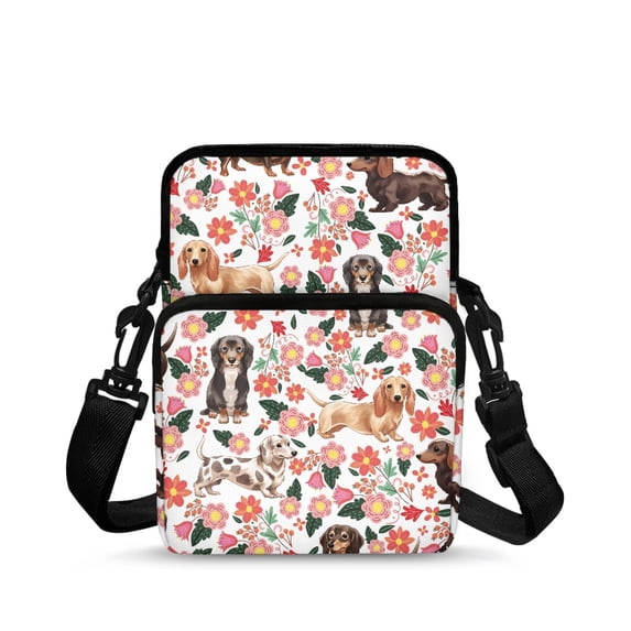Uourmeti Polyester Cross Body Phone Purse with Pockets, Lightweight Messenger Bag for Women Travel and Running