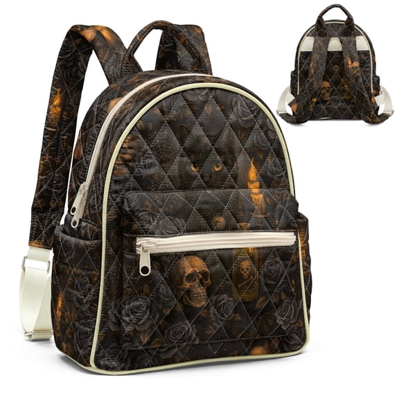 Polyester Cloth Backpack Uourmeti Polyester Fabric Zipper Closure Mini Backpack for Women with ...