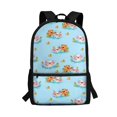 thumbnail image 1 of Uourmeti Polyester School Backpack Daypack With Cute Axolotl Capybara Pattern - Durable for School Daily Use and Short Travel, 1 of 6