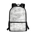 thumbnail image 1 of Uourmeti Polyester School Backpack Daypack with Mushroom Floral Pattern - Durable Large Capacity Bag for Students and Daily Travel, 1 of 6