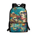 thumbnail image 1 of Uourmeti Polyester School Backpack Travel Daypack With Tropical Beach Skulls Design - Spacious for Student Daily Use and Short Trips, 1 of 6