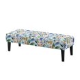 thumbnail image 1 of Uourmeti Polyester Spandex Bench Covers for Bedroom Home, Anti Dust Full Elastic Wrap Dining Bench Covers, Flowers, 1 of 9