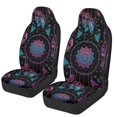 thumbnail image 1 of Uourmeti Polyester Universal Car Seat Covers for Automotive, Washable Stretch Seat Protector, Gradient Dreamcatcher Design, 1 of 7