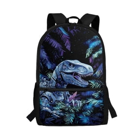 Uourmeti Robot Dinosaur Theme Comfort Straps Backpack, 17 Inchs Large Capacity Travel Backpack School Backpack for Students
