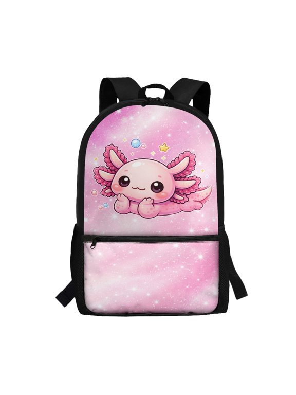 Salamander Pattern Backpack, Smooth Double Zipper Backpack Travel Bag 17 Inch Personalized Bookbag for Outdoor Daily Use