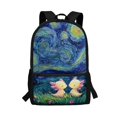 thumbnail image 1 of Uourmeti Salamander Starry Sky Pattern Backpack for Students, 17 Inch Smooth Zipper Trendy School Backpack for Tourism Work, 1 of 6