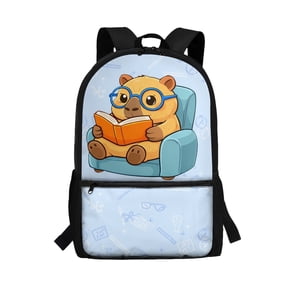 Uourmeti Science Themed Pattern Comfort Backpack for Adults, 17 Inch Large Capacity Smooth Zipper School Backpack for Work Travel