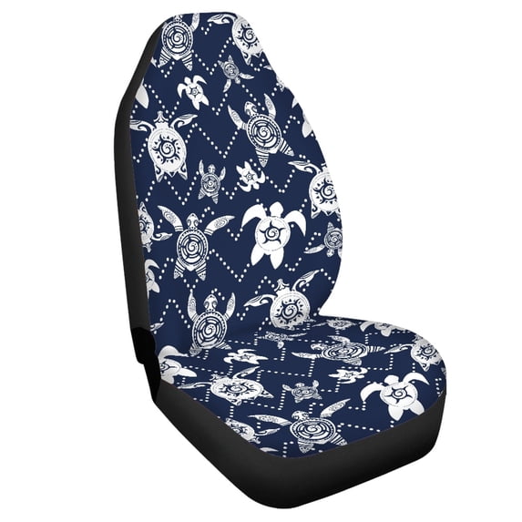 Uourmeti Sea Turtle Car Seat Cover Long Time Use Wear Resistant Car Interior Cushion, Stretchy Perfect Fit Compatible with Trucks Sedan Auto