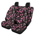 thumbnail image 1 of Uourmeti Skulls Car Seat Covers 3 PCS, Car Seat Covers Full Set Polyester Auto Decor Dustproof for Cars Most Sedans SUV, 1 of 8