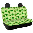 thumbnail image 1 of Uourmeti St Patrick's Rear Bench Seat Covers Featuring Lucky Clover, 2 Piece Durable Non Slip Back Seat Covers for Cars Trucks Vans, 1 of 4