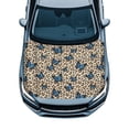thumbnail image 1 of Uourmeti Sunproof Car Hood Cover Swimsuit Fabric, Elastic Fabric Removable Leopard Print with Blue Butterfly Pattern Car Hood Cover Protector for Van Pickup Trucks, 1 of 9