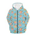 thumbnail image 1 of Uourmeti Swims Cartoon Capybara Orange Teen Girls Casual Hoodie Long Sleeve Soft with Pockets Loose Comfy Pullover for Daily Wear Size 6-9, 1 of 7