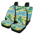 thumbnail image 1 of Uourmeti Tropical Flower Leaf Print Car Seat Covers Full Set Lightweight Seat Protection Cover Easy to Install Polyester Car Seat Cover Sets Fit for Truck Cars, 1 of 10