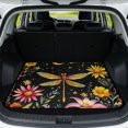 thumbnail image 1 of Uourmeti Trunk Cover for Pet Floral Dragonfly Print, Easy to Clean Cargo Mat, Durable Washable 29" x 39", 1 of 7
