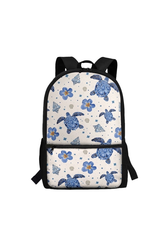 UK Turtle Multiple Pockets Backpack for Outdoor Travel, Adjustable Buckle Large Capacity School Backpack Fade Resistant Student Bookbag