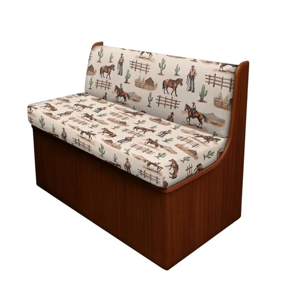 Uourmeti Wastern Cowboy RV Dinette Cushion Covers 2 Pack Camper Couch Covers for Sofa Bed Stretch RV Seat Covers Dinette Booth Cushions Washable RV Camper Accessories
