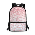thumbnail image 1 of Uourmeti Wear Resistant Backpack for Hiking Daily Use, 17 Inch Big Storage Space School Backpack, Floral Pattern, 1 of 6