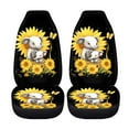thumbnail image 1 of Uourmeti Women 2 Piece Car Front Seat Covers with Sunflower Elephant Family Bucket Seat Protector Universal Fit Most Truck Suv Cute Auto Interior Accessories for Women Girl Vehicle Decor, 1 of 7