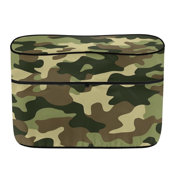 Uourmeti Woodland Camouflage Pattern RV Propane Tank Cover Protection for Travel Camping, Polyester Dustproof Waterproof RV Trailer Propane Tank Cover