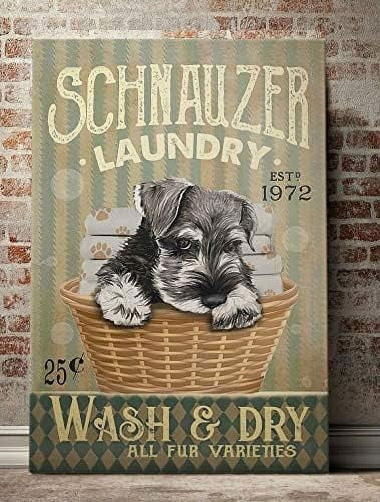 Uoyeqt Challenge Wooden 300 Piece Adult Puzzles Schnauzer Laundry ...