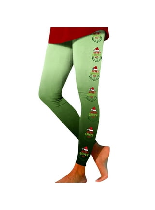 Alexandra Collection Womens Grumpy Grouch Christmas Holiday Leggings Green  XX-Large at  Women's Clothing store
