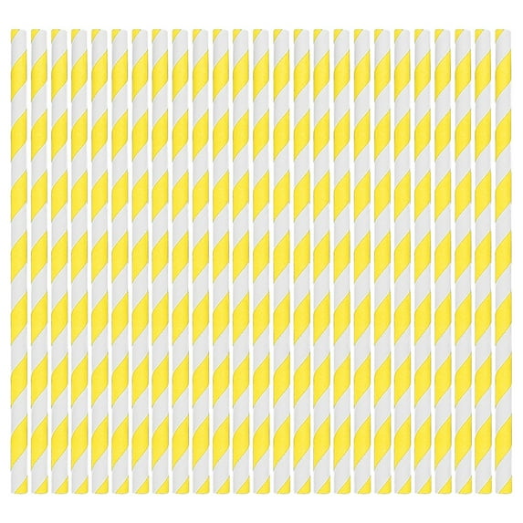Up to 50% off Suncoda 100pc Paper Straws Disposable Straws Paper Striped Colorful Decorative Straws Dessert Drinks Party Straws for Home Party on Clearance