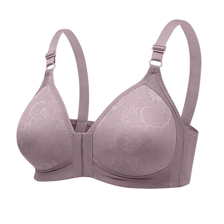 Up to 65% off !Npasoilc Bras for Women Breathable Without Underwire  Lingerie Breast Gathering Adjustable Shoulder Strap Solid Color Front  Buckle Thin