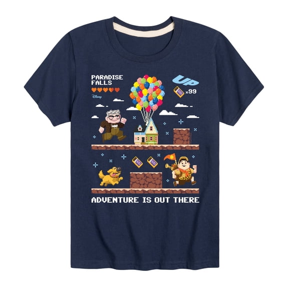 Up - Adventure Is Out There - Youth Boys Short Sleeve Graphic T-Shirt