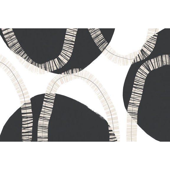 Up And Down Abstract Poster Print - Uplusmestudio (24 x 18)