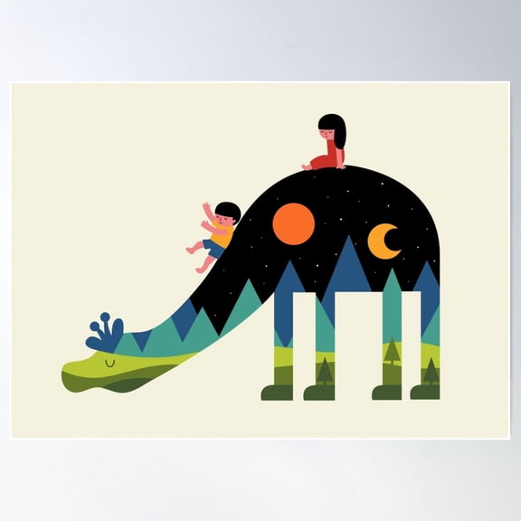 Up And Down Poster Wall Art, Modern Wall Decor For Living Room Bedroom, 12x18 UNFRAMED