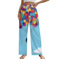 thumbnail image 1 of Up Balloons House Sky Pajama Pants Comfortable Elastic Waist Pajamas Fashion Sleepwear Bottoms Plus Size Homewear, 1 of 6
