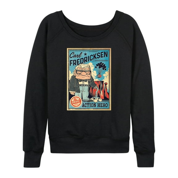 Up - Carl Action Hero - Women's Lightweight French Terry Long Sleeve Shirt