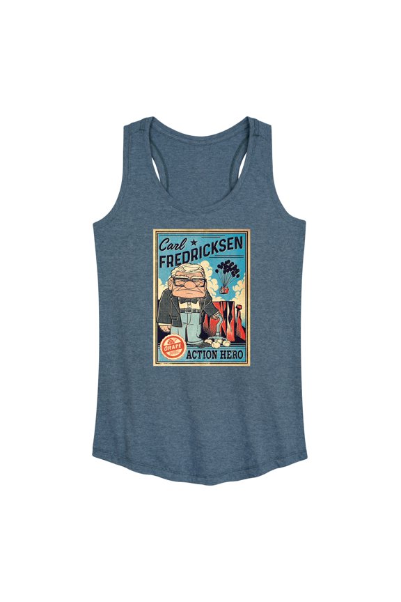 - Carl Action Hero - Women's Racerback Tank Top