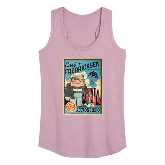 Up - Carl Action Hero - Women's Racerback Tank Top