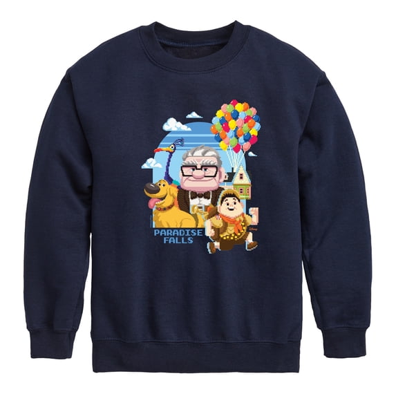 Up - Carl, Russell And Friend Group Boys' Graphic Long Sleeve Fleece Sweatshirt